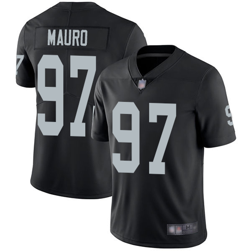 Men Oakland Raiders Limited Black Josh Mauro Home Jersey NFL Football #97 Vapor Untouchable Jersey->oakland raiders->NFL Jersey
